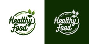 healthy-food-logo-premium-vector
